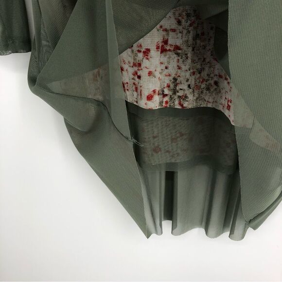 STELLA CARAKASI Lagenlook Floral Tunic Green Size Small - Picture 4 of 7